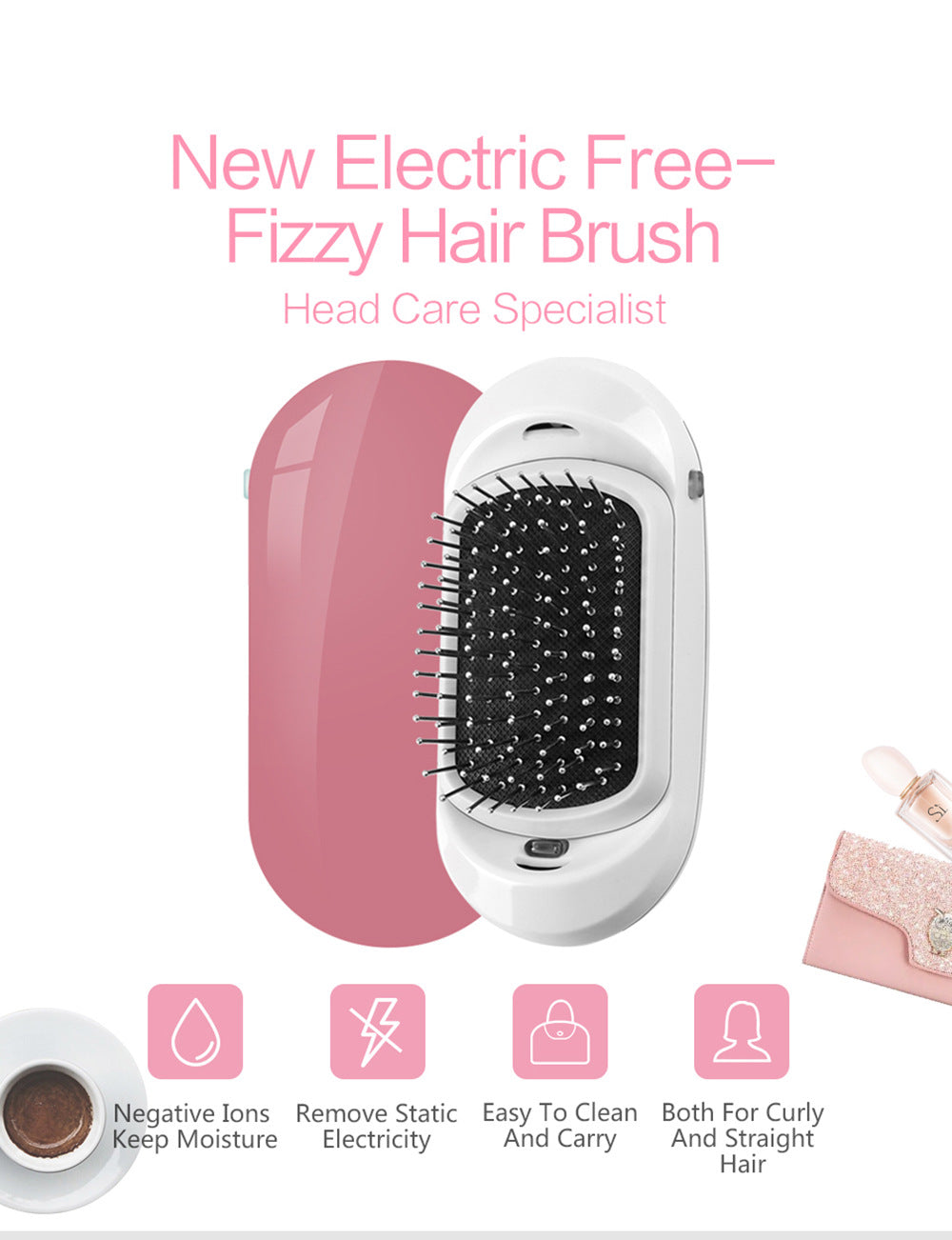 Battery Vibration Massage Comb