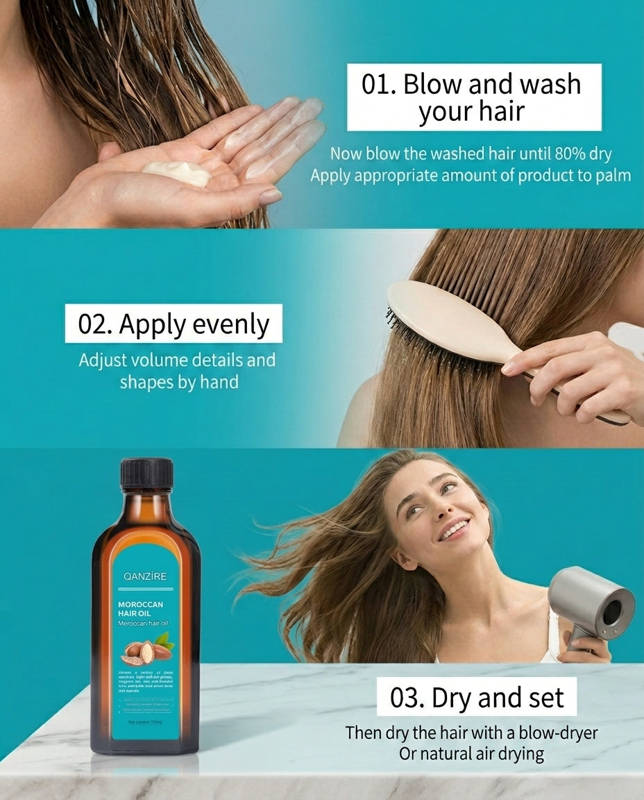 QANZIRE Moroccan Argan Hair Oil — 100ml