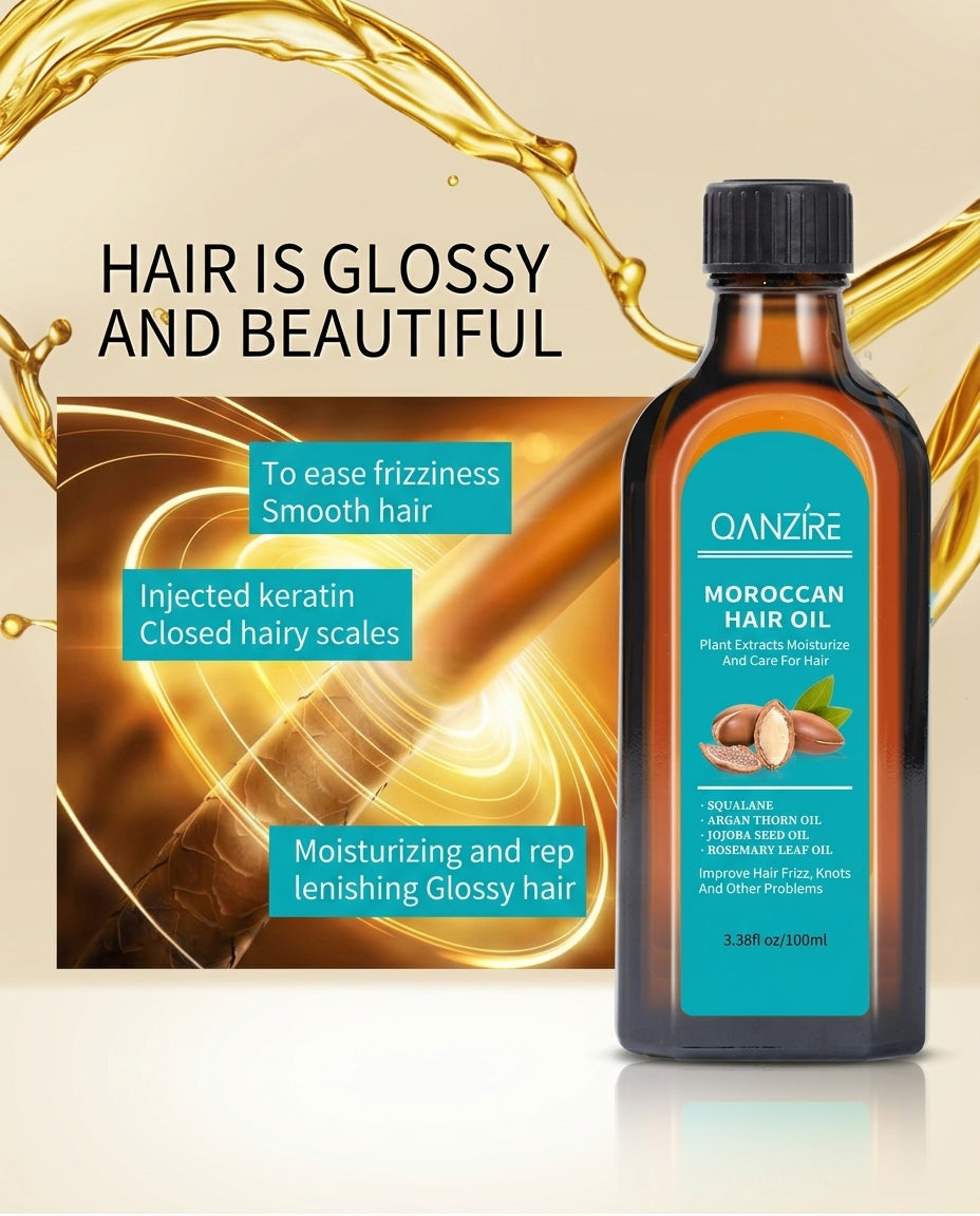 QANZIRE Moroccan Argan Hair Oil — 100ml