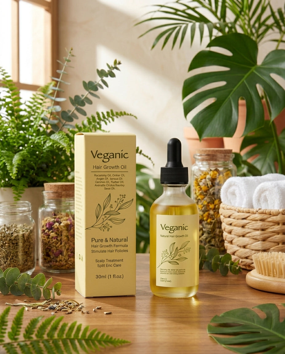 Aceite para el cuero cabelludo de romero — Mezcla de 8 botánicos, 30 ml