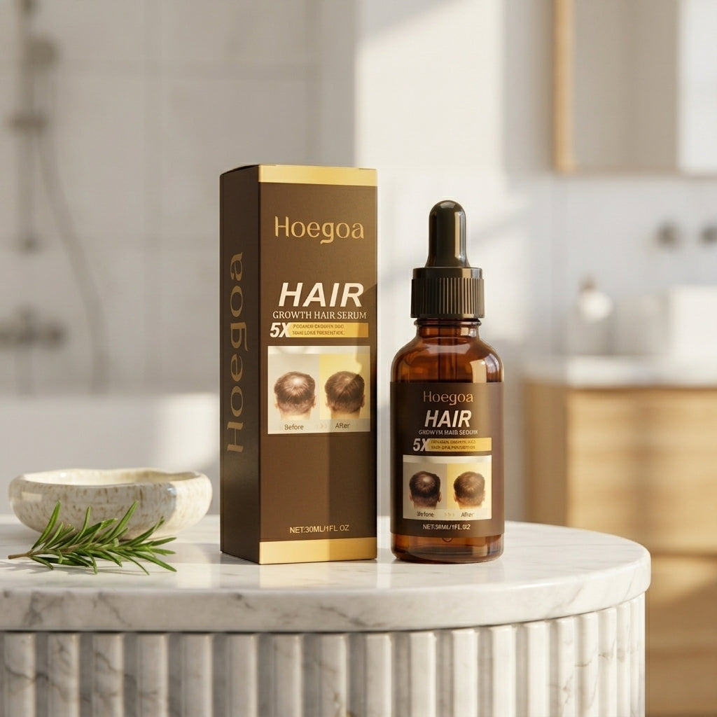 Scalp essence and boxed packaging — Spa Vanity Scene | Generated by Modelize